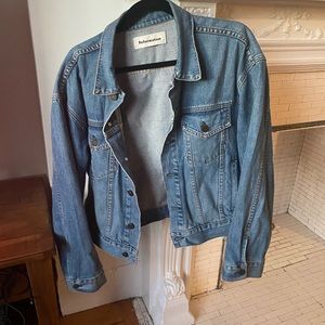 Reformation mid wash denim jacket - size M